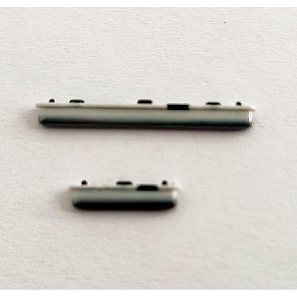 Set 2 botones blancos para Samsung Galaxy A41 SM-A415F SM-A415 A415F A415 calidad premium