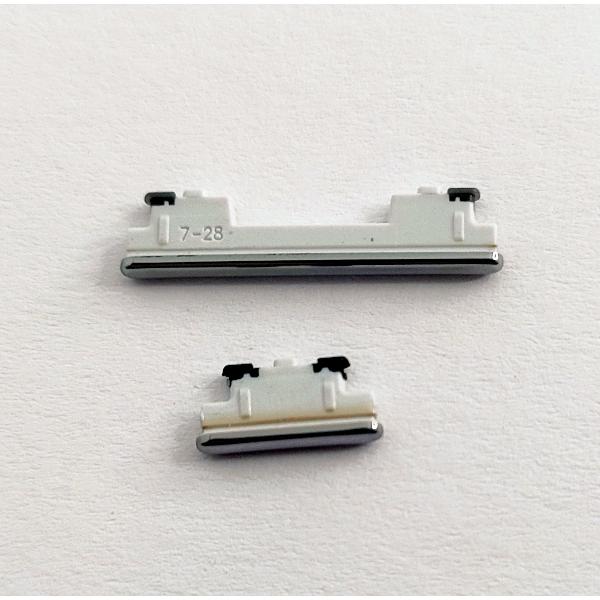 Set 2 botones platas para Samsung Galaxy A72 SM-A725 calidad premium