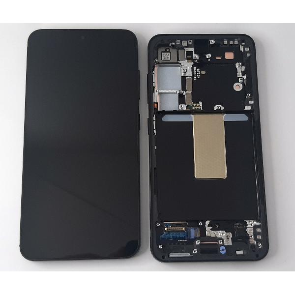 Pantalla lcd para Samsung Galaxy S23 SM-S911B mas tactil negro mas marco grafito Service Pack GH82-30481E GH82-3048