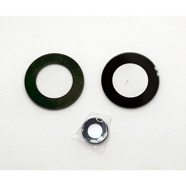 Set 3 cristal camara negro para Realme 9I RMX3491 calidad premium