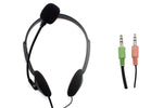 Auriculares Nilox microfono control vol negro alambrico doble jack