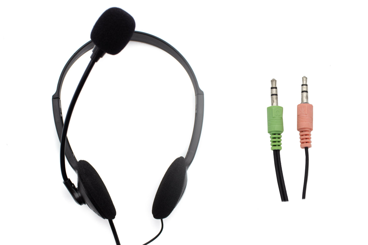 Auriculares Nilox microfono control vol negro alambrico doble jack