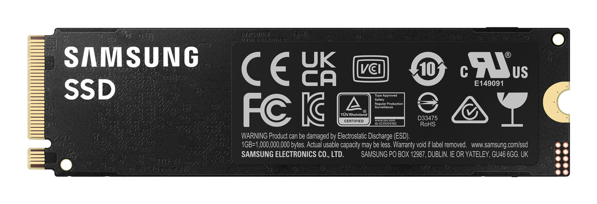 Disco SSD Samsung 990 PRO 1TB/ M.2 2280 PCIe Gen4/ Compatible con PS5 y PC/ Full Capacity