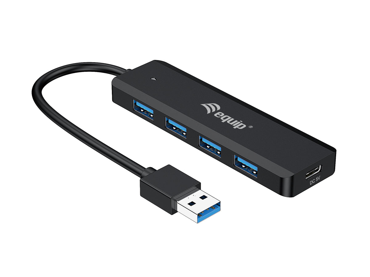 Hub USB Equip life a 4 x USB 3.2 - 1 x USB tipo c + adaptador USB tipo c
