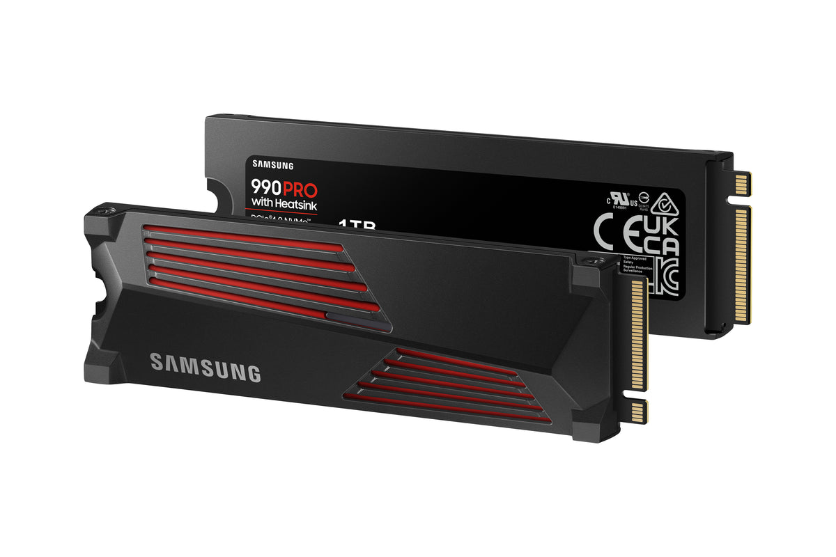 Samsung 990 PRO HeatSink SSD 1TB PCIe 4.0 NVMe M.2