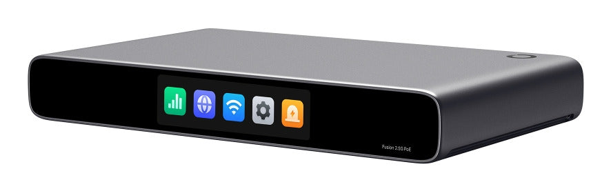 Router multi-wan TP-Link Fusion 2.5G POE 9P 1x2.5GB 8x2.5GB POE+ 110W vpn pantalla táctil app negro