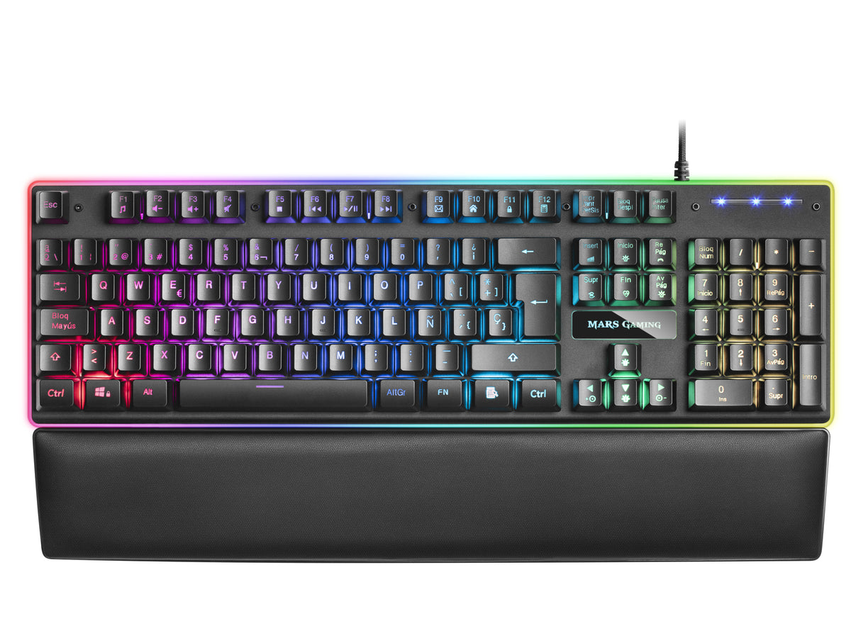 Teclado mars gaming mk320es usb rgb