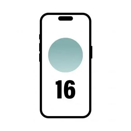 Smartphone Apple iPhone 16 256GB/ 6.1"/ 5G/ Verde Azulado - PixelPlaza