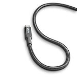 Cable USB 2.0 Tipo-C NGS KNOT/ USB Tipo-C Macho - USB Tipo-C Macho/ Hasta 100W/ 480Mbps/ 2m/ Negro