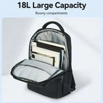 Mochila Vention KRPB0 para Portátiles hasta 15.6"/ 18L/ Impermeable/ Negra - PixelPlaza