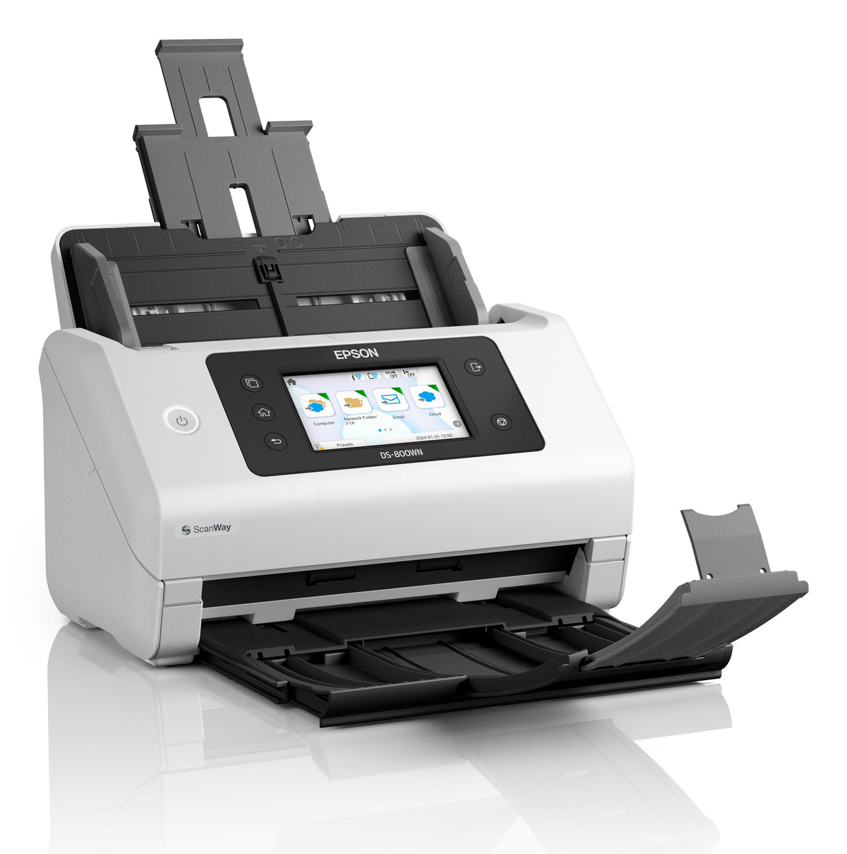 Escaner documental Epson worforce ds - 800wn a4 · 50ppm · USB · red · WiFi