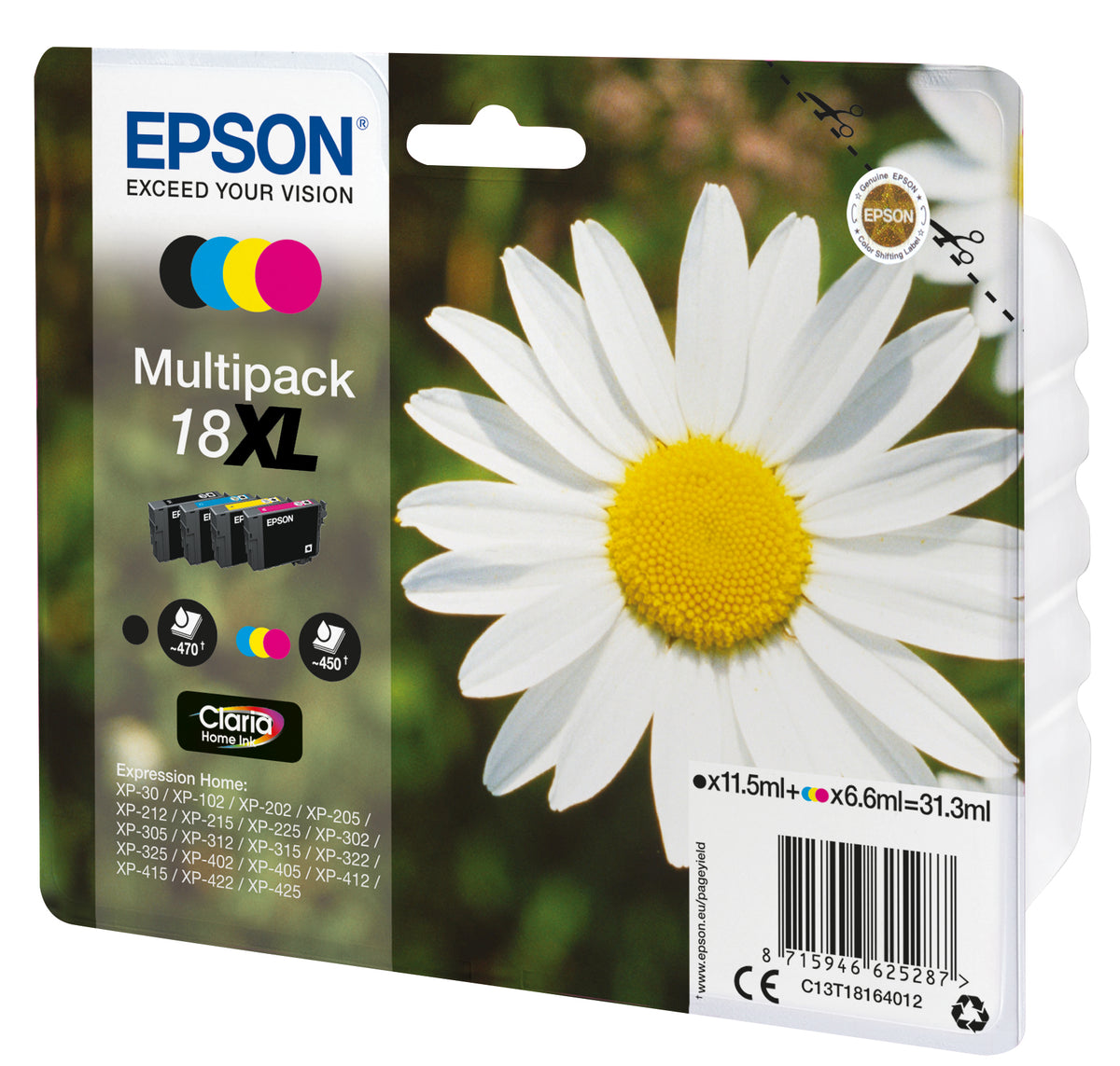 Multipack tinta Epson t181640 xl alta capacidad xp - 102 - 205 - 305 - 405 · margarita