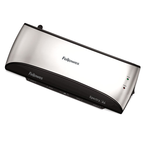 Plastificadora Fellowes Spectra A4/ hasta A4 y 125 Micras/ Negra y Gris