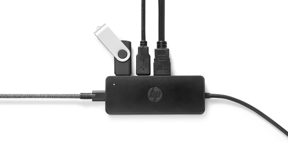 Hub travel g2 HP usb3.0 tipo - c HP USB - c · 2 USB · 1 HDMI · 1 vga · negro