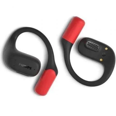 Auriculares Deportivos Bluetooth Philips TAA6709BK con estuche de carga/ Autonomía 7h/ Negros y Rojos - PixelPlaza