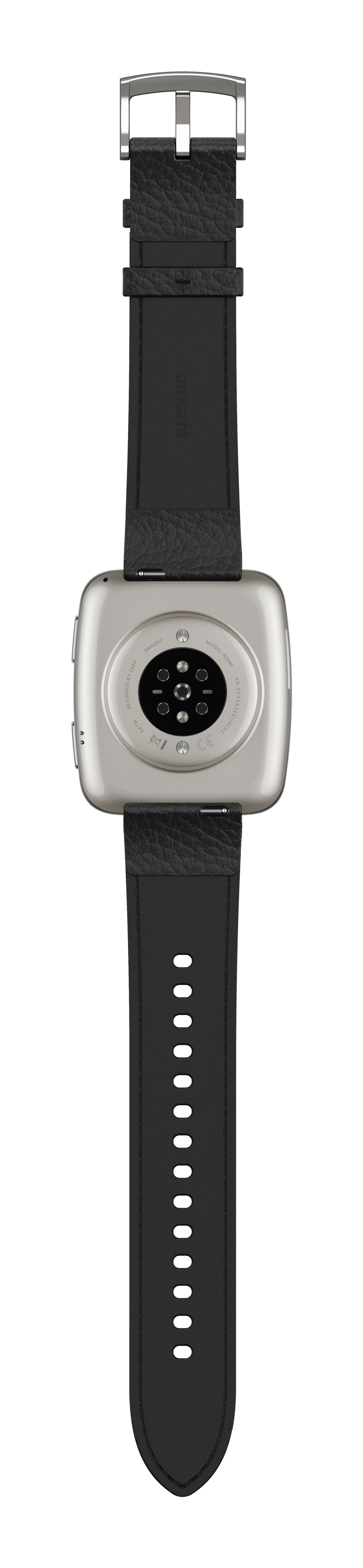 Amazfit Active 2 Square Correa Cuero Negro 1,75 pulgadas AMOLED NFC 19 días +160 deportes 5ATM Smartwatch