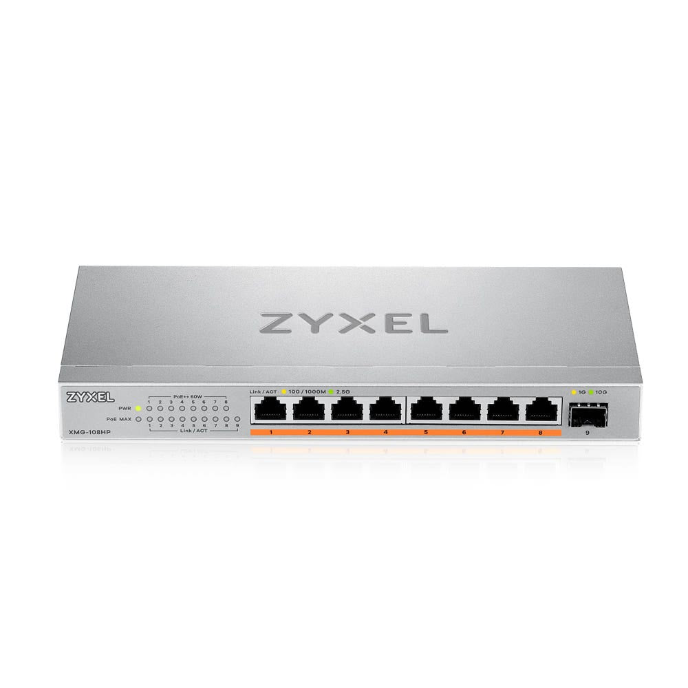 Switch 9 puertos zyxel xmg - 108hp - eu0101f