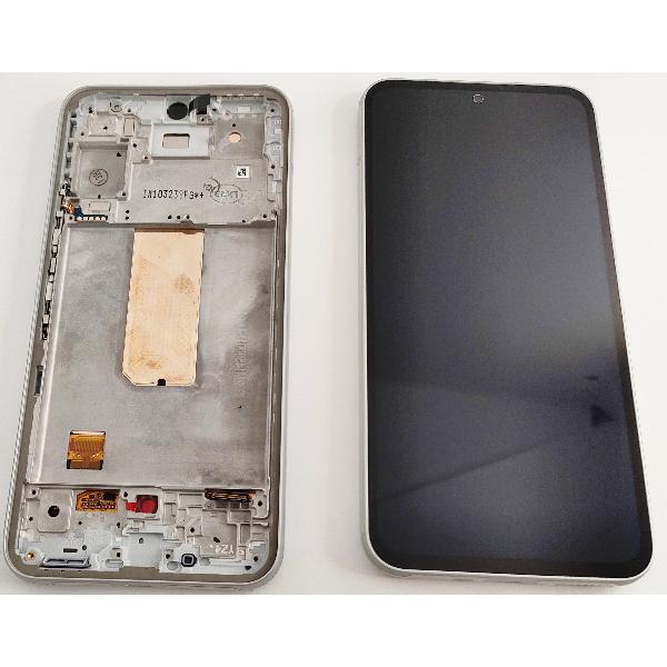 Pantalla lcd para Samsung Galaxy A54 5G A546B GH82-31231B mas tcatil negro mas marco plata Service Pack
