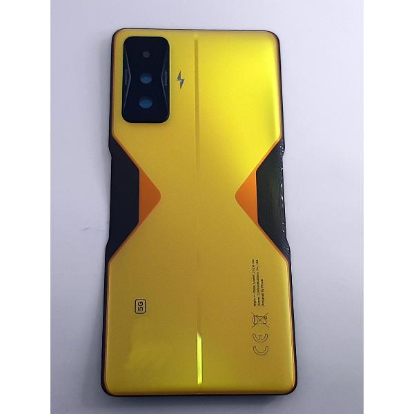 Tapa trasera o tapa bateria amarilla para Xiaomi Poco F4 GT mas cubierta camara