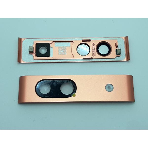 Cubierta camara mas cristal naranja para Google Pixel 7A calidad premium