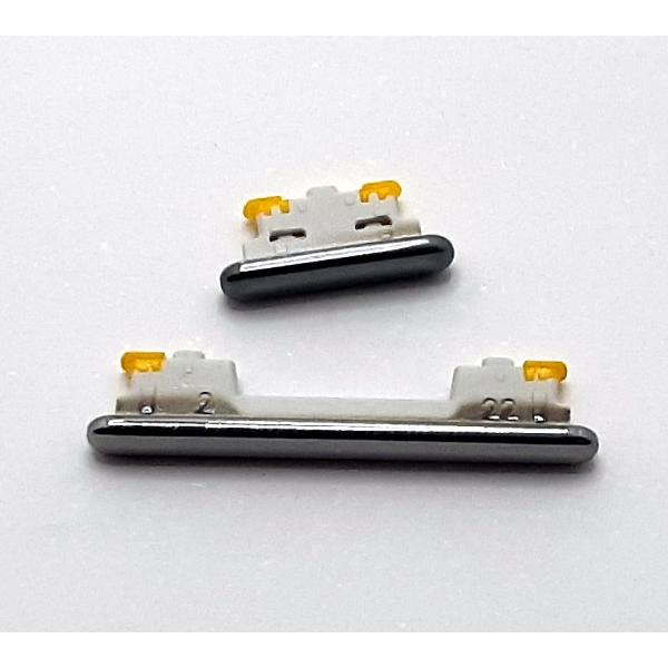 Set 2 botones platas para Samsung Galaxy A73 5G SM-A736B calidad premium