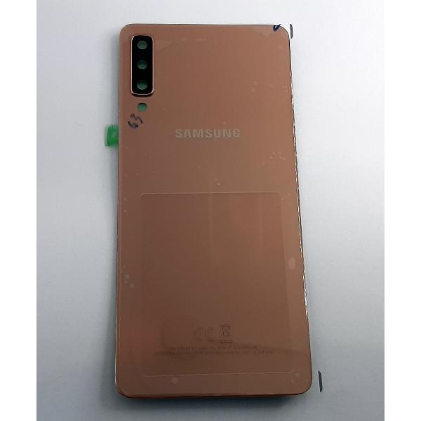 Tapa trasera o tapa bateria dorada para Samsung Galaxy A7 2018 SM-A750F GH82-17829C Service Pack
