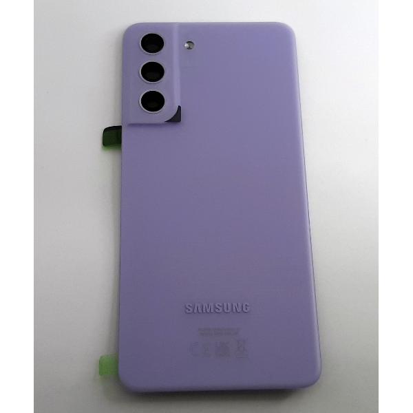 Tapa trasera o tapa bateria violeta para Samsung Galaxy S21 FE SM-G990F GH82-26156D Service Pack