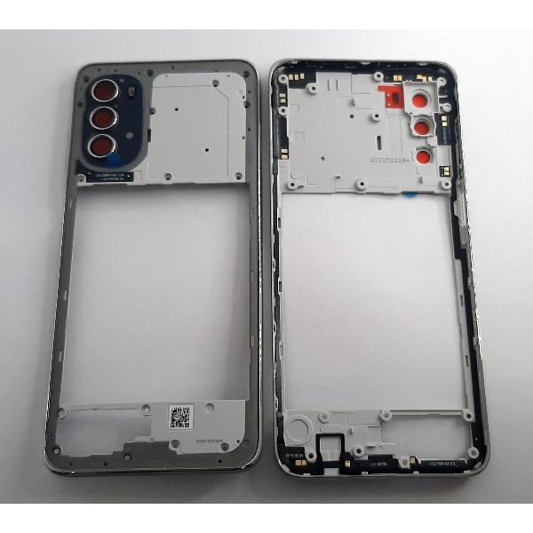 Carcasa trasera o marco plata para Motorola Moto G82 XT2225 calidad premium
