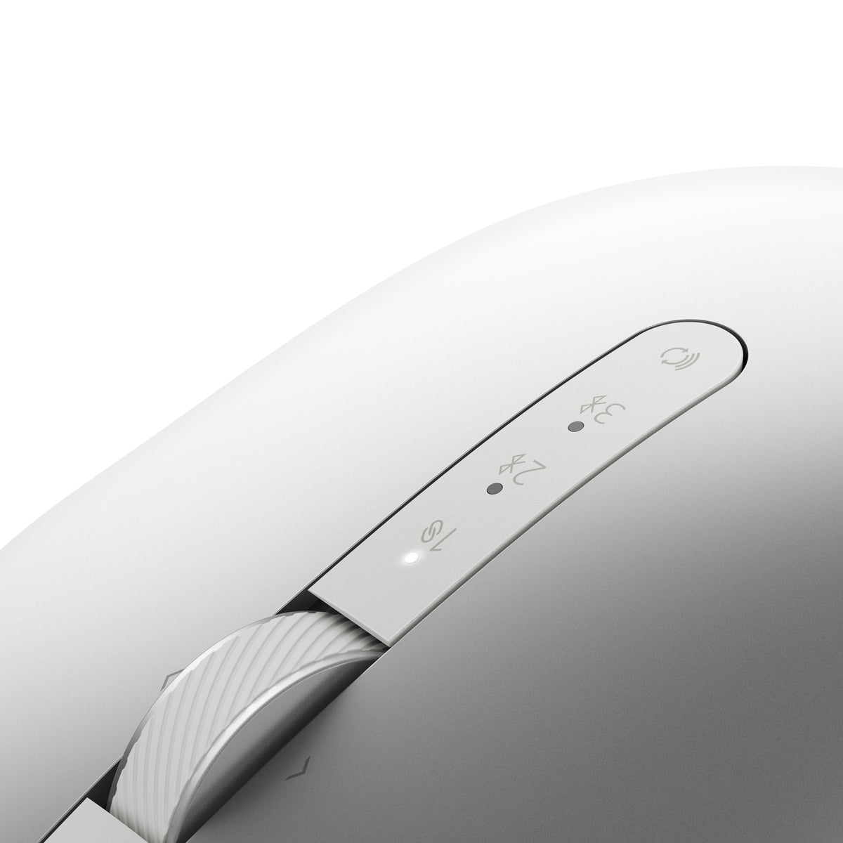 Mouse raton Dell ms7421w optico 7 botones 1600ppp wireless inalambrico plateado platino