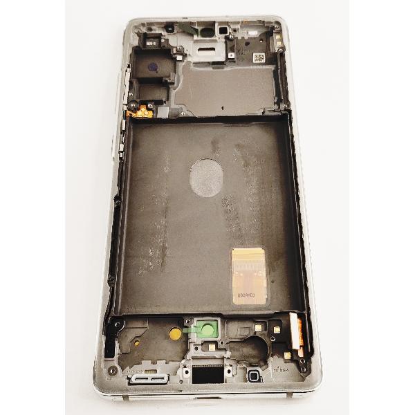 Pantalla LCD mas tactil negro para Samsung galaxy S20 FE 4G 5G SM-G780F GH82-24220B mas marco blanco service pack