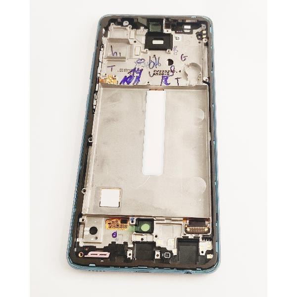 Pantalla LCD mas tactil negro para Samsung Galaxy a52 4G SM-A525F A526F GH82-25524B mas marco azul service pack