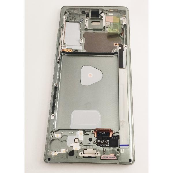 Pantalla LCD mas tactil negro para Samsung galaxy Note 20 4g 5g sm-981f  GH82-23495C mas marco verde service pack