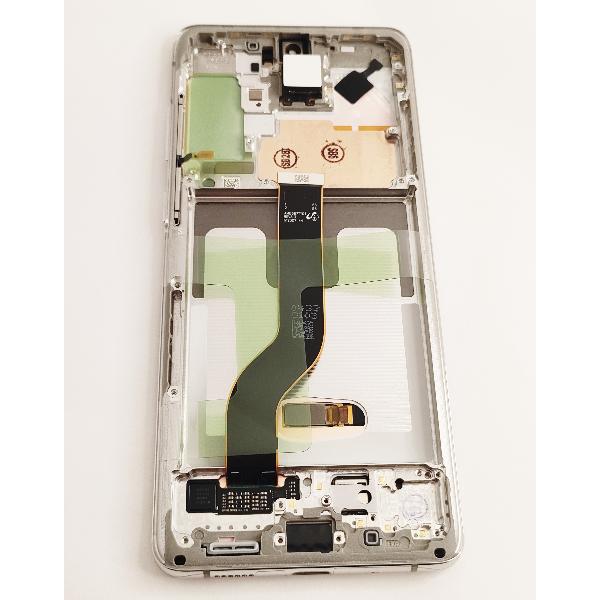 Pantalla LCD mas tactil negro para Samsung galaxy s20 plus 4g 5g sm-g985f GH82-31441B marco plata service pack
