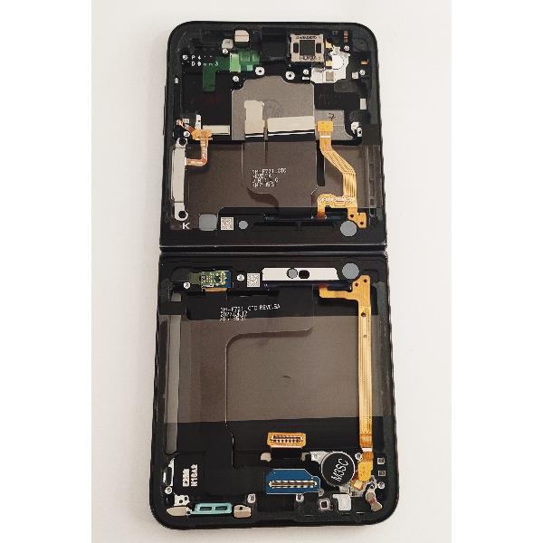 Pantalla tactil negro para Samsung Galaxy Z Flip 4 SM-F721B GH82-30238E GH82-29440E marco negro service pack