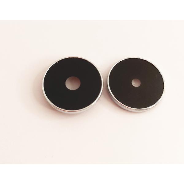 set 2 cristal camara para Realme C55 RMX3710 mas cubierta plata calidad premium