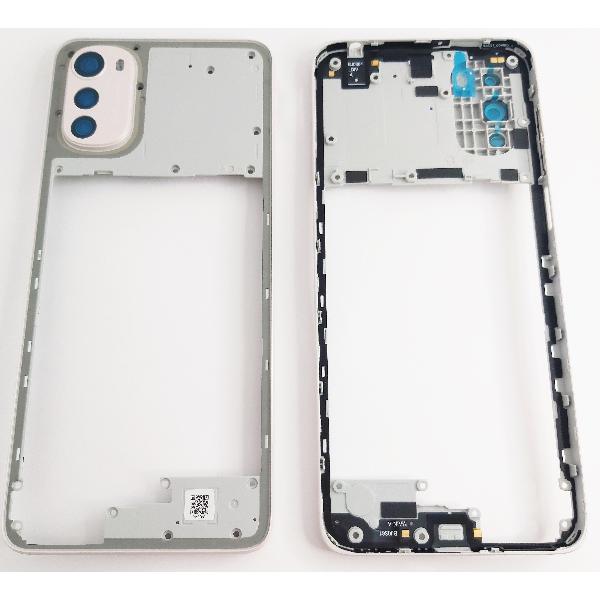 Carcasa o marco central dorada para Motorola Moto E32 XT2227 calidad premium