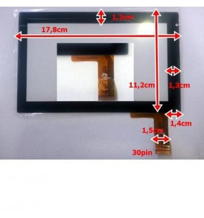 Pantalla táctil repuesto Tablet china 7 Modelo 34"