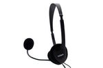 Auriculares Nilox microfono control vol negro alambrico doble jack