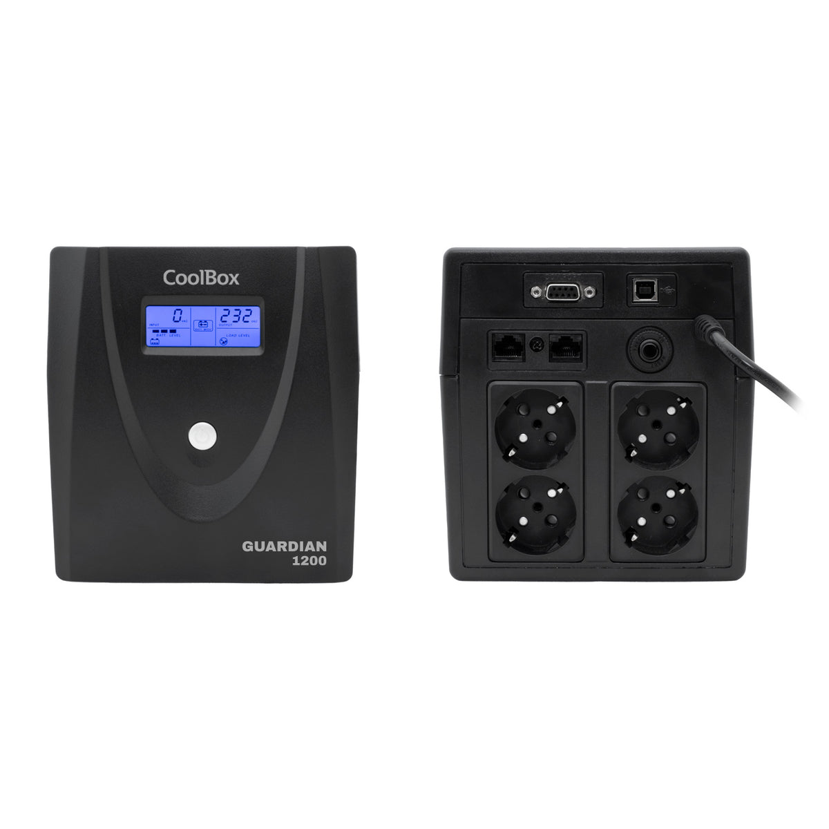 Sai Coolbox guardian - 3 1200va lcd 4 enchufes schuko