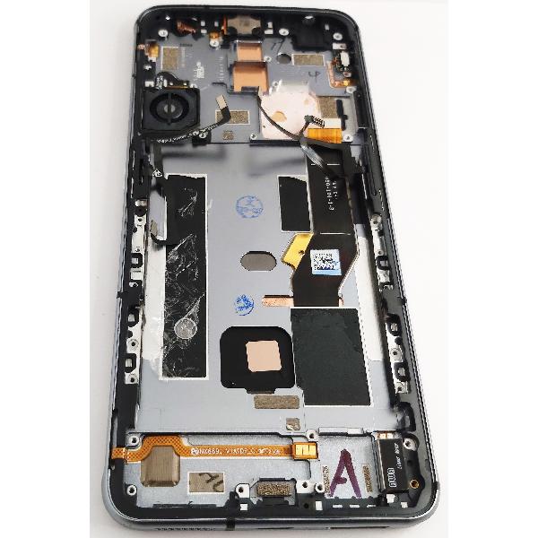 Pantalla lcd para ZTE Red magic 6 Red Magic 6 Pro mas tactil negro mas marco plata calidad premium