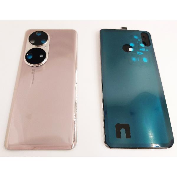 Tapa trasera o tapa bateria dorada para Huawei P50 Pro mas cristal camara