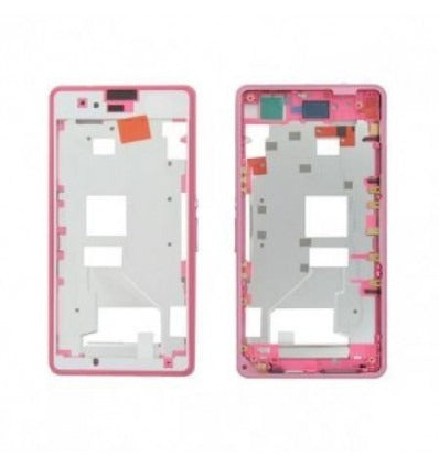 Sony Xperia Z1 Mini D5503 Z1C M51W marco frontal rosa