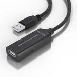 Cable Alargador USB 2.0 Aisens A101-0915/ USB Macho - USB Hembra/ 10m/ Negro