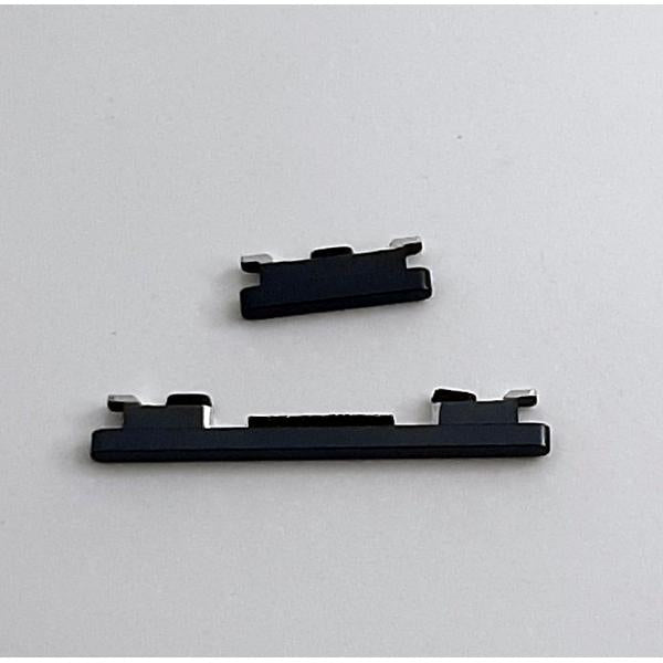 Set 2 Botones laterales negros para Xiaomi MI Note 10 calidad premium