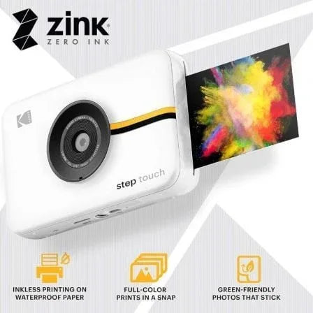 Cámara Digital Instantánea Kodak STEP Touch/ 13MP/ Tamaño Foto 2"x3"/ Blanca - PixelPlaza