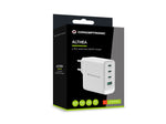 Cargador de pared Conceptronic althea22w100 100w 3x USB tipo c 1x USB tipo a blanco