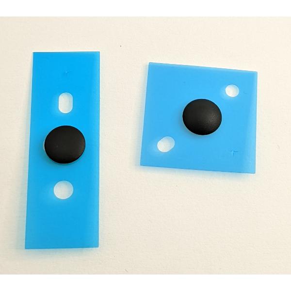 Set 2 almohadillas negras para Microsoft Surface Laptop 3 15" calidad premium