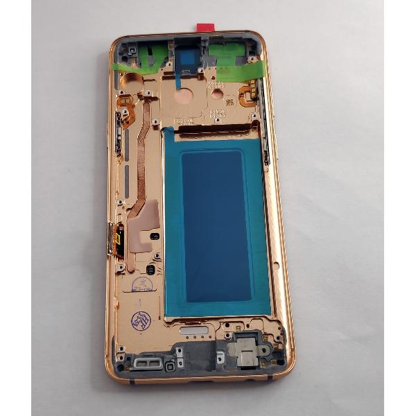 Pantalla oled para Samsung Galaxy S9 SM-G960F mas tactil negro mas marco dorado