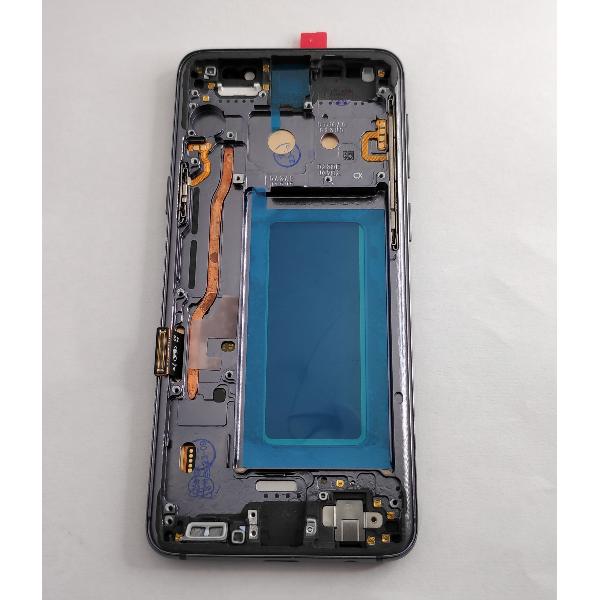 Pantalla oled para Samsung Galaxy S9 SM-G960F mas tactil negro mas marco plata compatible