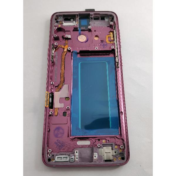 Pantalla oled para Samsung Galaxy S9 SM-G960F mas tactil negro mas marco purpura compatible
